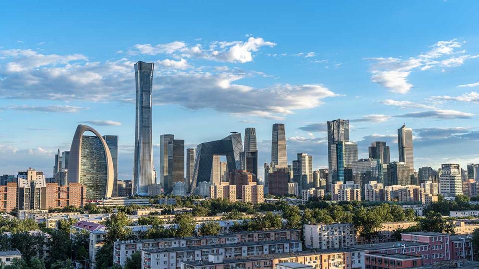 Panorama einer chinesischen Stadt